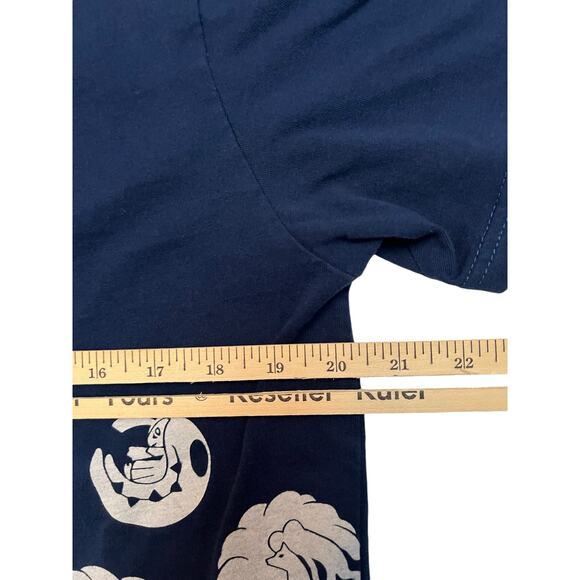 Official Pokémon Center Navy Blue Shirt with Stylized Pokémons Design -  Large - Picture 9 of 10